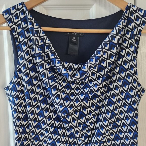 Enfocus Studio Sleeveless Draped Neck Mini Dress - Picture 6 of 9